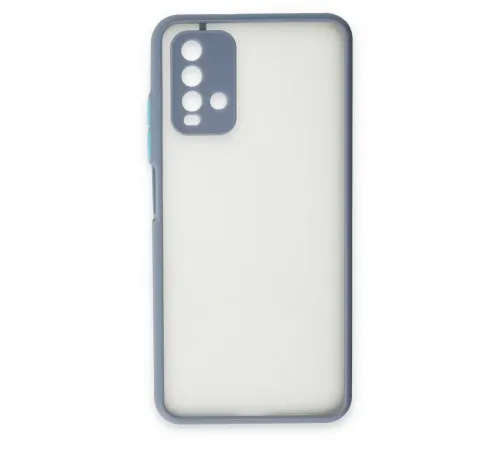 Redmi 9T Kılıf Montreal Silikon Kapak - Gri