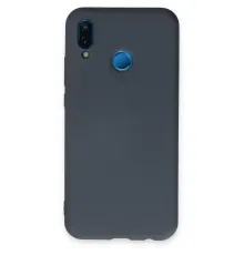 Huawei P20 Lite Kılıf Nano içi Kadife Silikon - Gri