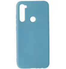 Redmi Note 8 Kılıf Nano içi Kadife Silikon - Mavi