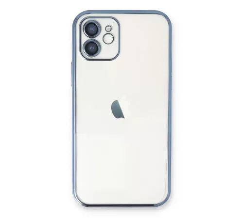 Apple iPhone 11 Kılıf Lensli Silikon - Açık Mavi