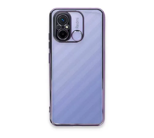 Redmi 12C Kılıf Lensli Silikon - Mor