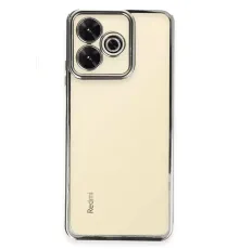 Redmi 13 4G Kılıf Lensli Silikon - Gümüş