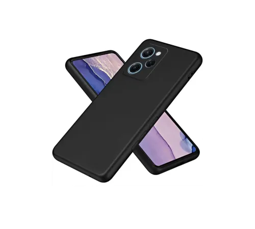 Poco X5 Pro 5G Nano içi Kadife Silikon - Siyah