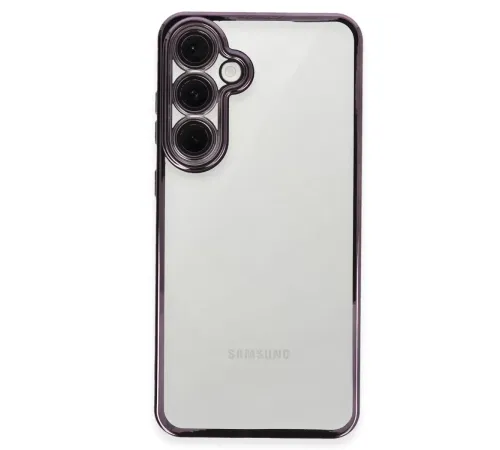 Samsung S24 FE Kılıf Lensli Silikon - Mor
