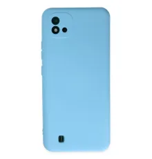 Realme C11 2021 Kılıf Nano içi Kadife Silikon - Mavi