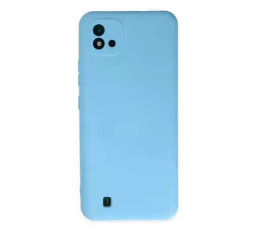 Realme C11 2021 Kılıf Nano içi Kadife Silikon - Mavi