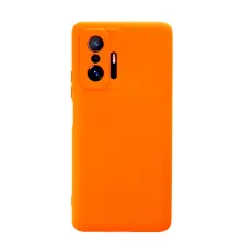 Mi 11T Pro Kılıf Nano içi Kadife Silikon - Turuncu