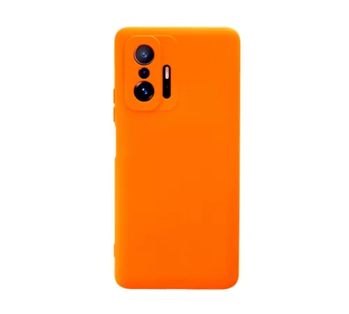 Mi 11T Pro Kılıf Nano içi Kadife Silikon - Turuncu