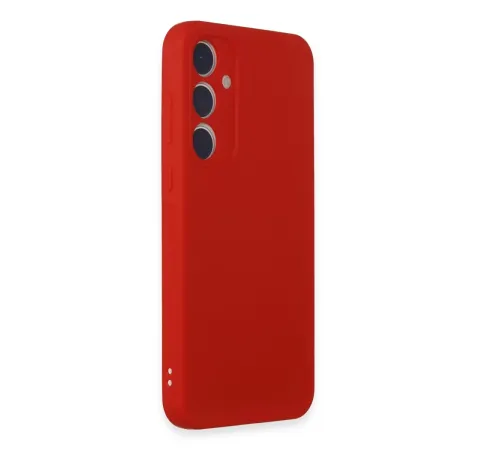 Samsung Galaxy A35 5G Kılıf First Silikon - Kırmızı
