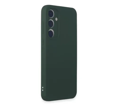 Samsung Galaxy A35 5G Kılıf First Silikon - Koyu Yeşil