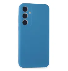 Samsung Galaxy A55 5G Kılıf First Silikon - Mavi