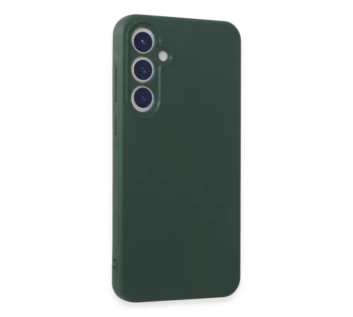 Samsung Galaxy A55 5G Kılıf First Silikon - Koyu Yeşil