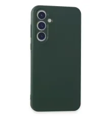 Samsung Galaxy A55 5G Kılıf First Silikon - Koyu Yeşil