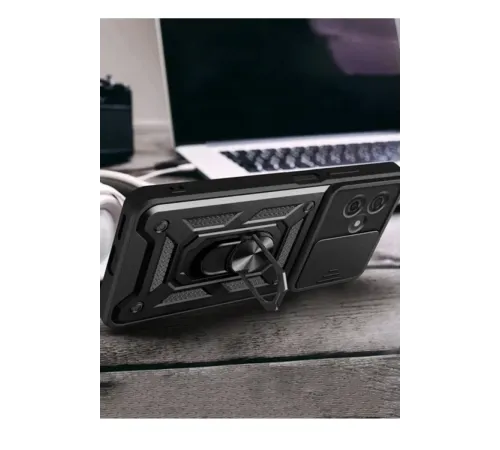 Xiaomi Redmi Note 13 Pro Plus Kılıf Pars Lens Yüzüklü Silikon - Kırmızı