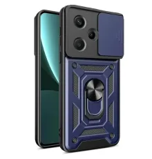 Xiaomi Redmi Note 13 Pro Plus Kılıf Pars Lens Yüzüklü Silikon - Lacivert