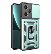 Xiaomi Redmi Note 13 Pro Plus Kılıf Pars Lens Yüzüklü Silikon - Yeşil