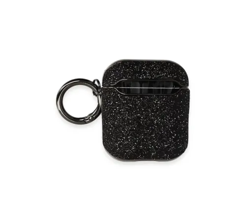 Apple Airpods 2 (2.nesil) Spell Simli Kılıf - Siyah