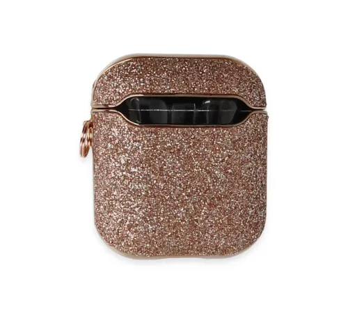 Apple Airpods 2 (2.nesil) Spell Simli Kılıf - Rose Gold