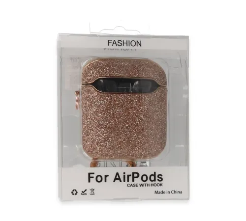 Apple Airpods 2 (2.nesil) Spell Simli Kılıf - Rose Gold