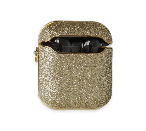 Apple Airpods 2 (2.nesil) Spell Simli Kılıf - Gold