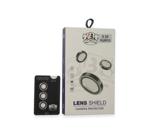 Samsung Galaxy S24 Bilvis Titan Kamera Lens - Derin Mor