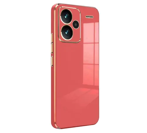 Xiaomi Redmi Note 13 Pro Plus Kılıf Volet Silikon - Kırmızı