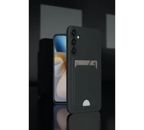 Samsung Galaxy A55 5G Kılıf Kelvin Kartvizitli Silikon - Lacivert