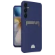 Samsung Galaxy A55 5G Kılıf Kelvin Kartvizitli Silikon - Lacivert