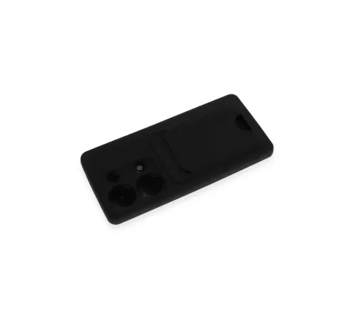 Xiaomi Redmi Note 13 Pro 4G Kılıf Kelvin Kartvizitli Silikon - Siyah
