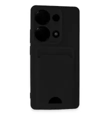 Xiaomi Redmi Note 13 Pro 4G Kılıf Kelvin Kartvizitli Silikon - Siyah