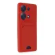 Xiaomi Redmi Note 13 Pro 4G Kılıf Kelvin Kartvizitli Silikon - Kırmızı