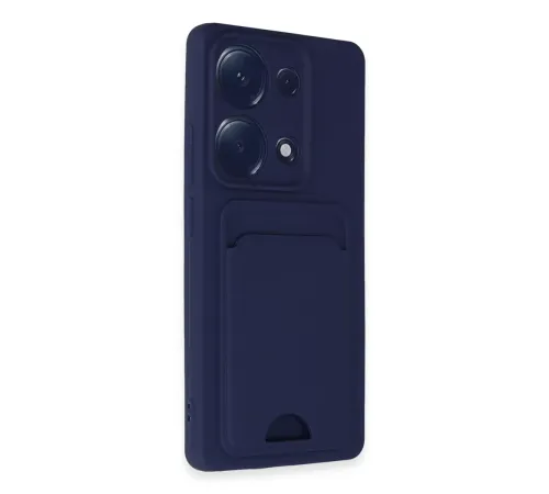 Xiaomi Redmi Note 13 Pro 4G Kılıf Kelvin Kartvizitli Silikon - Lacivert