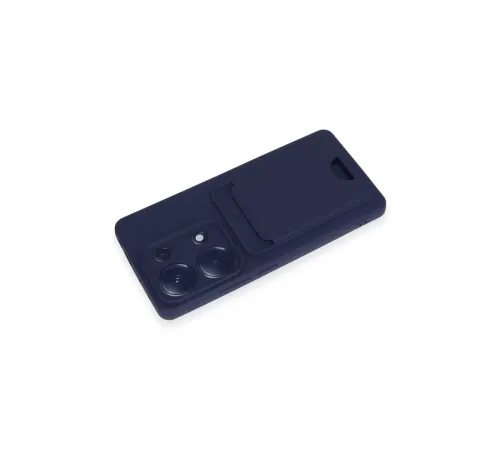 Xiaomi Redmi Note 13 Pro 4G Kılıf Kelvin Kartvizitli Silikon - Lacivert