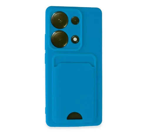 Xiaomi Redmi Note 13 Pro 4G Kılıf Kelvin Kartvizitli Silikon - Mavi