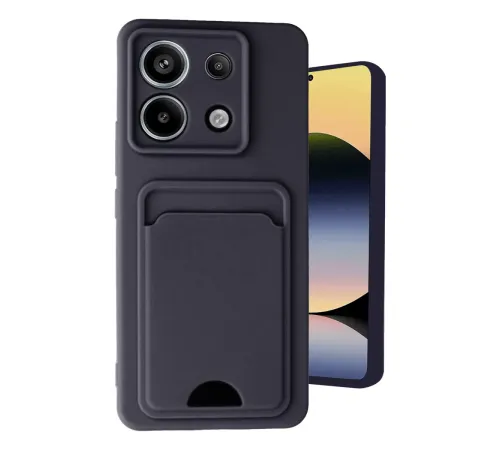 Xiaomi Redmi Note 13 Pro 5G Kılıf Kelvin Kartvizitli Silikon - Siyah