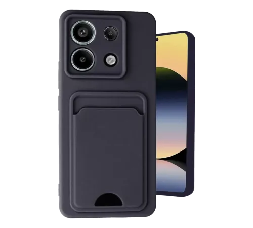 Xiaomi Redmi Note 13 Pro 5G Kılıf Kelvin Kartvizitli Silikon - Siyah