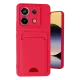 Xiaomi Redmi Note 13 Pro 5G Kılıf Kelvin Kartvizitli Silikon - Kırmızı