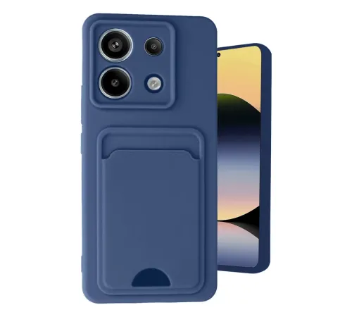 Xiaomi Redmi Note 13 Pro 5G Kılıf Kelvin Kartvizitli Silikon - Lacivert