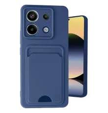 Xiaomi Redmi Note 13 Pro 5G Kılıf Kelvin Kartvizitli Silikon - Lacivert