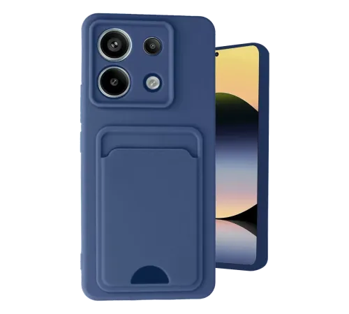 Xiaomi Redmi Note 13 Pro 5G Kılıf Kelvin Kartvizitli Silikon - Lacivert