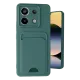 Xiaomi Redmi Note 13 Pro 5G Kılıf Kelvin Kartvizitli Silikon - Koyu Yeşil