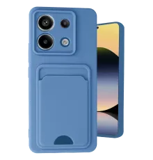 Xiaomi Redmi Note 13 Pro 5G Kılıf Kelvin Kartvizitli Silikon - Mavi