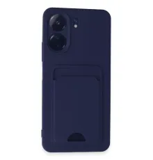 Xiaomi Redmi 13C Kılıf Kelvin Kartvizitli Silikon - Lacivert