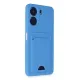 Xiaomi Redmi 13C Kılıf Kelvin Kartvizitli Silikon - Mavi