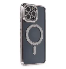Apple iPhone 14 Pro Kılıf Joke Simli Magneticsafe Kılıf - Gri
