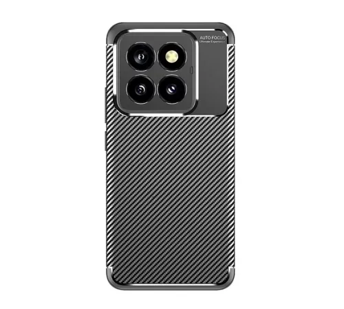 Xiaomi Mi 14T Pro Kılıf Auto Focus Karbon Kapak - Siyah