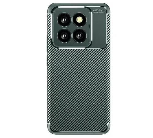 Xiaomi Mi 14T Pro Kılıf Auto Focus Karbon Kapak - Koyu Yeşil