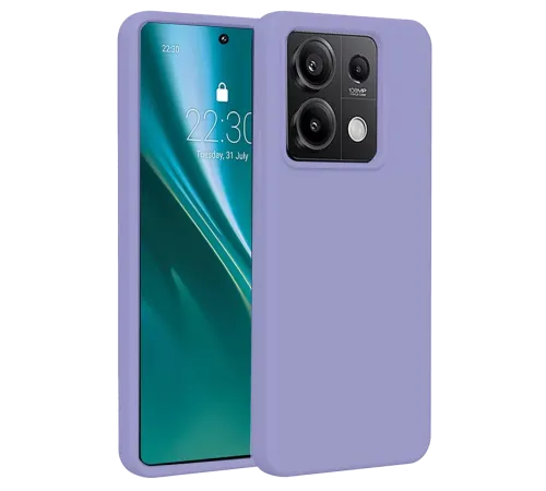 Xiaomi Redmi Note 13 4G Kılıf First Silikon - Lila