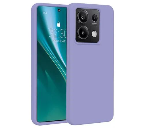 Xiaomi Redmi Note 13 Pro 4G Kılıf First Silikon - Lila