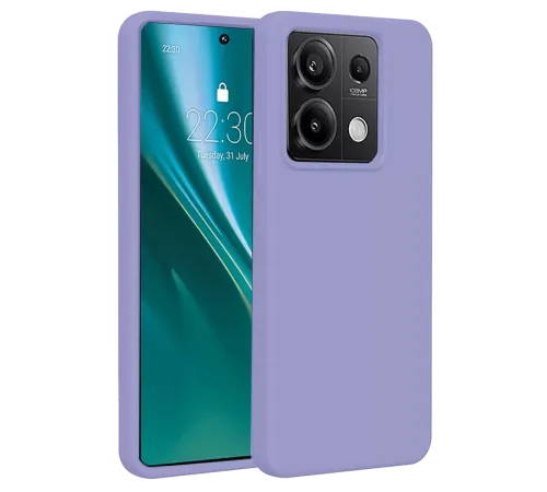 Xiaomi Redmi Note 13 Pro 4G Kılıf First Silikon - Lila
